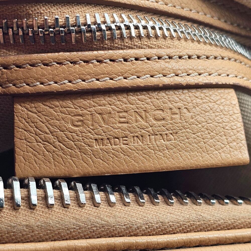 Givenchy Antigona Small Sugar Goatskin Leather Satchel Bag Brown - $2500 - Picture 7 of 8